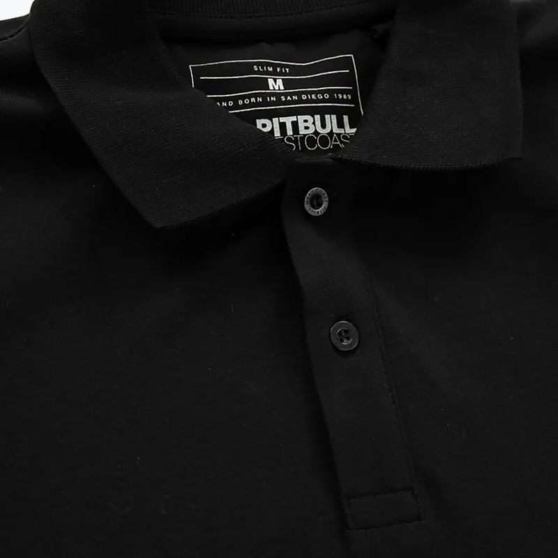 Vyriški Pitbull West Coast Polo marškinėliai su logotipu 210 GSM black 3