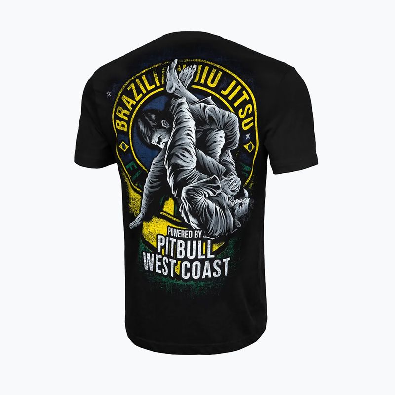 Pitbull West Coast Brazilian Jiu Jitsu vyriški marškinėliai juodi 2