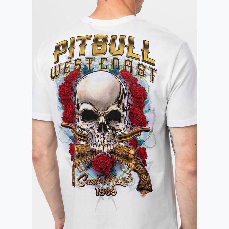 Pitbull West Coast vyriški Santa Muerte marškinėliai balta 6