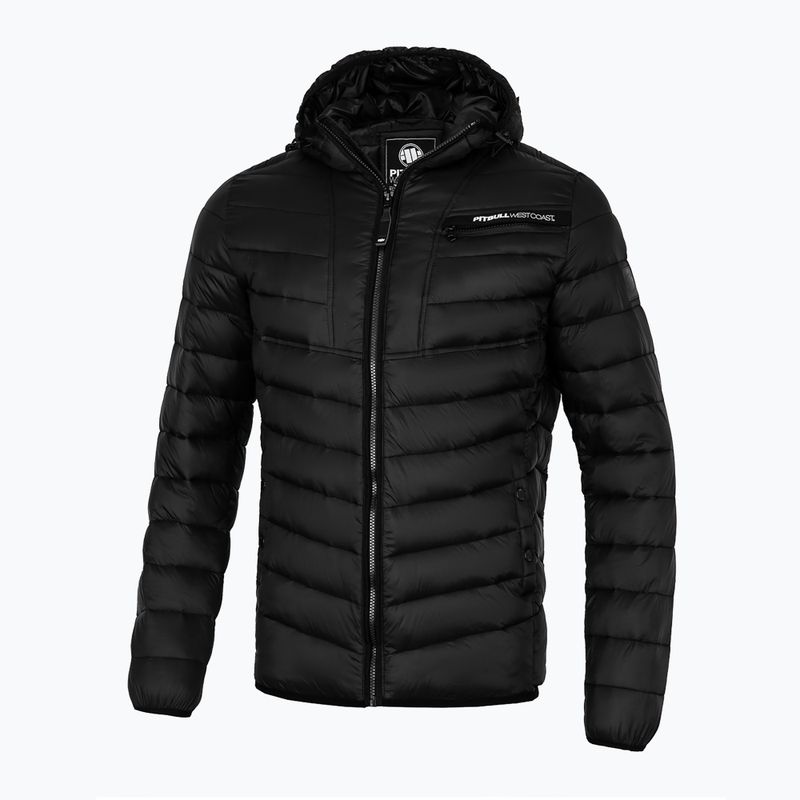 Pitbull West Coast vyriška juoda pūkinė striukė su gobtuvu Royston Hooded Quilted
