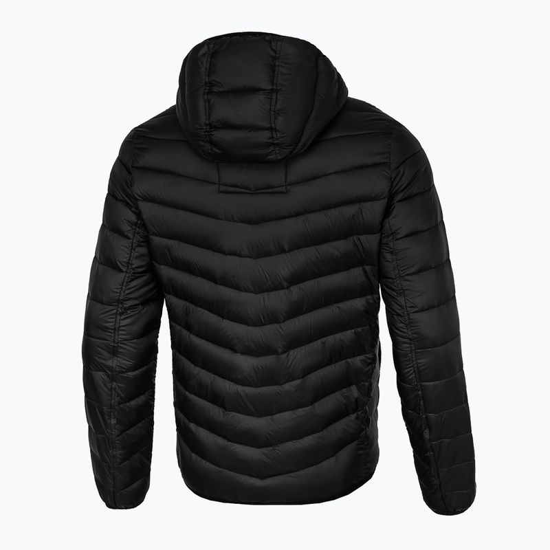 Pitbull West Coast vyriška juoda pūkinė striukė su gobtuvu Royston Hooded Quilted 2