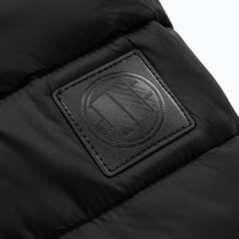 Pitbull West Coast vyriška juoda pūkinė striukė su gobtuvu Royston Hooded Quilted 4