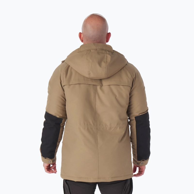 Pitbull West Coast vyriška žieminė striukė Gunner Hooded Parka dark sand 3