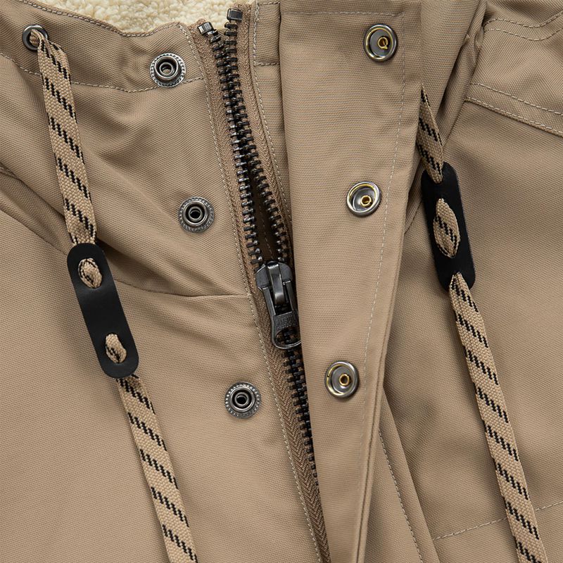 Pitbull West Coast vyriška žieminė striukė Gunner Hooded Parka dark sand 6