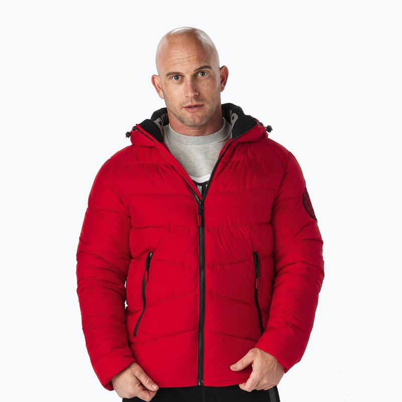 Pitbull West Coast vyriška pūkinė striukė Mobley red