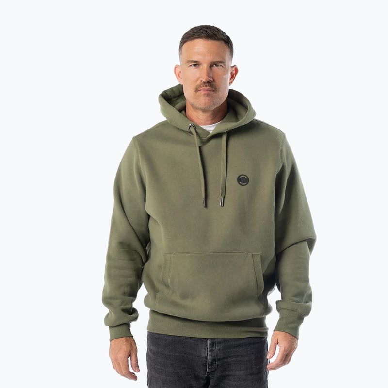 Vyriškas džemperis Pitbull Small Logo Hooded olive
