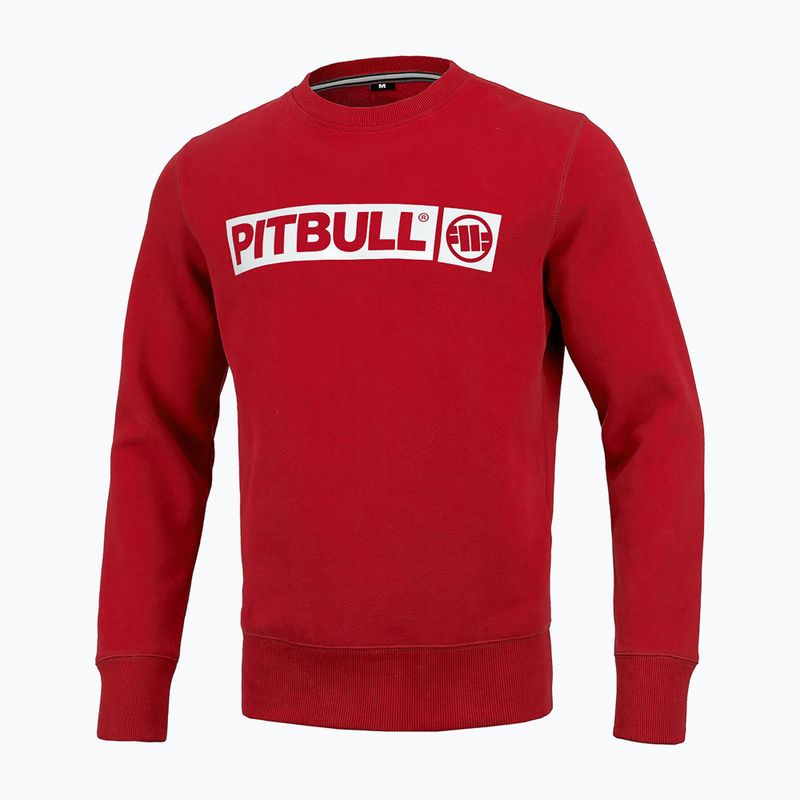 Vyriški Pitbull West Coast Crewneck džemperiai Hilltop Terry Group red