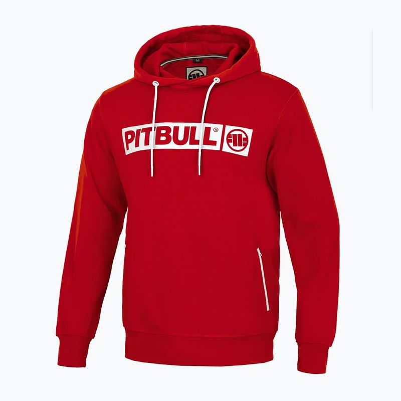 Vyriškas Pitbull West Coast Hooded Hilltop Terry Group raudonas 3