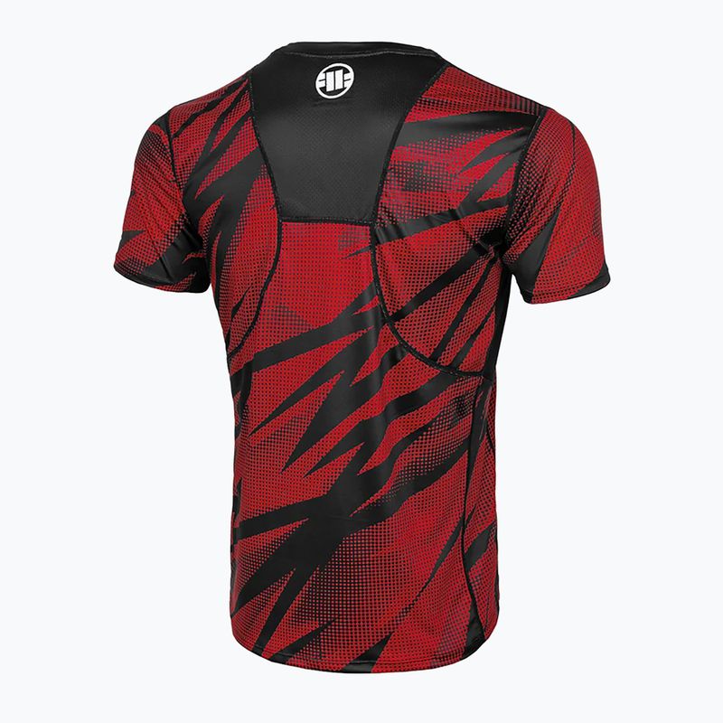 Vyriški treniruočių marškinėliai Pitbull Mesh Performance Pro Plus Dot Camo II red 5