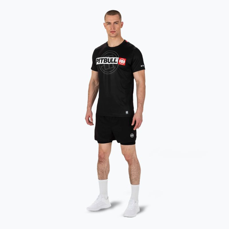 Vyriški treniruočių marškinėliai Pitbull Mesh Performance Pro Plus Hilltop Sports black 2