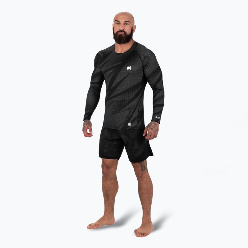 Vyriški marškinėliai ilgomis rankovėmis Pitbull Rashguard Dot Camo II grey 2