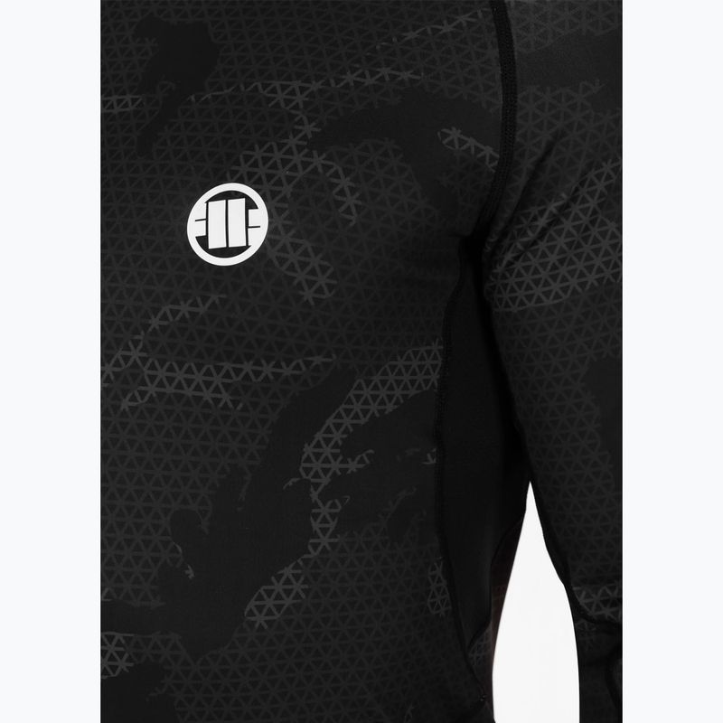 Pitbull West Coast Net Camo 2 Rash Rashguard black camo vyriškas marškinėliai su ilgomis rankovėmis 5