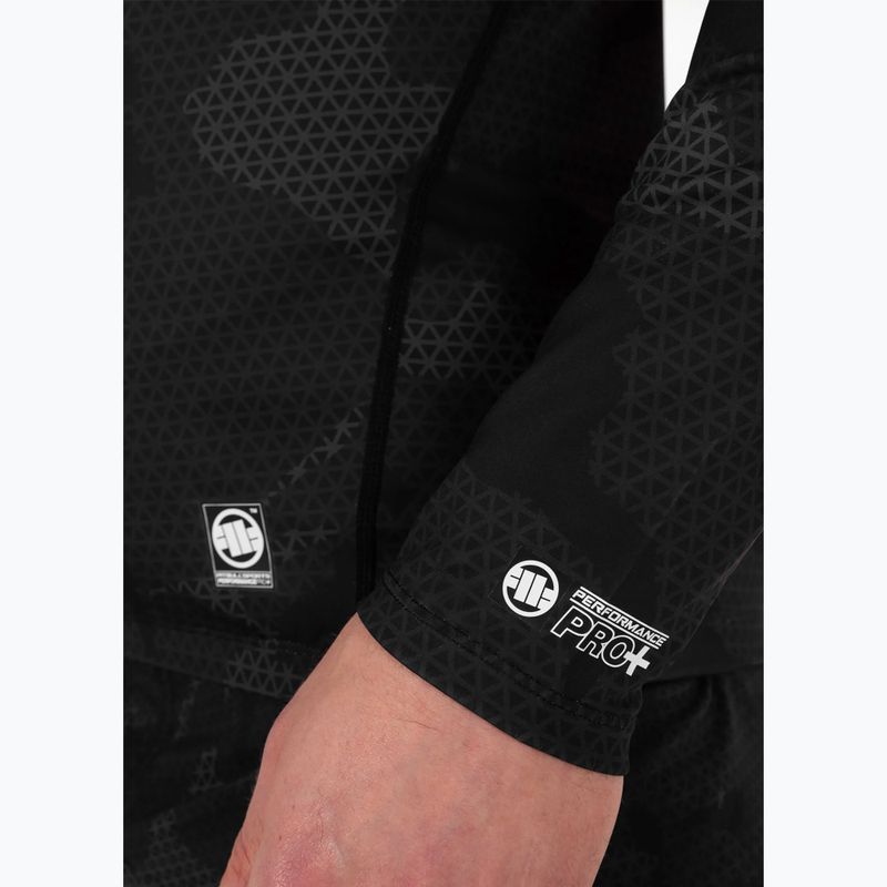 Pitbull West Coast Net Camo 2 Rash Rashguard black camo vyriškas marškinėliai su ilgomis rankovėmis 6