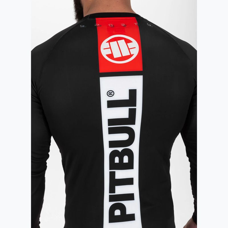 Vyriški marškinėliai ilgomis rankovėmis Pitbull Rashguard Hilltop Sports black 5