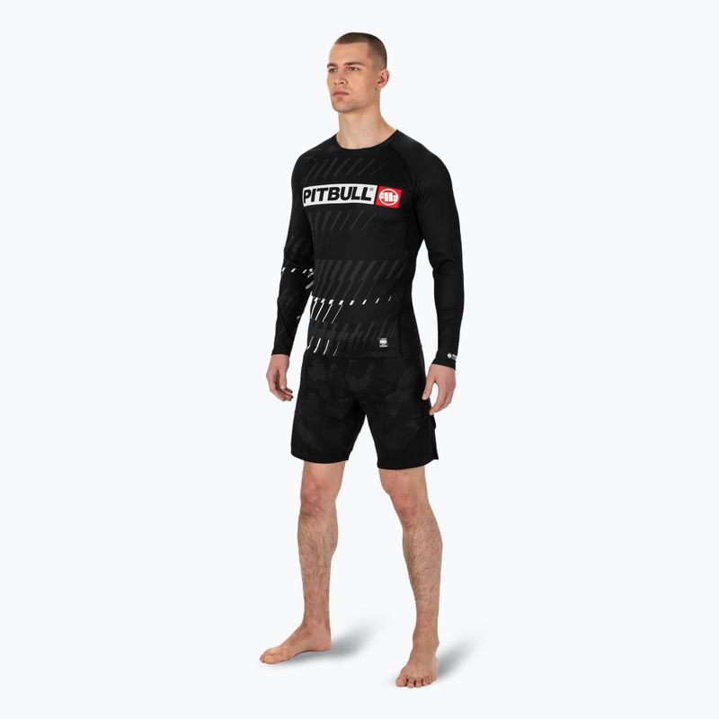 Vyriški marškinėliai ilgomis rankovėmis Pitbull Rashguard Street Dog black 2