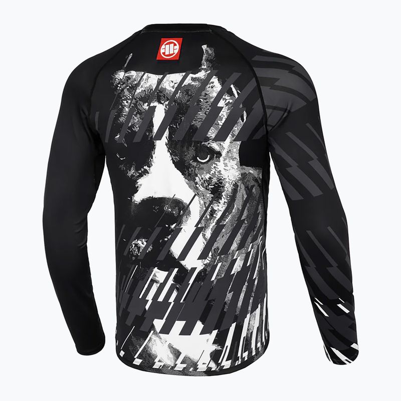 Vyriški marškinėliai ilgomis rankovėmis Pitbull Rashguard Street Dog black 8