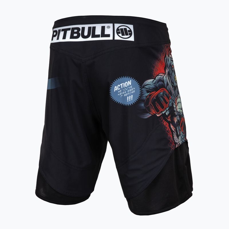 Pitbull West Coast vyrų graplingo šortai Graplingas 1 Masters of MMA Hilltop black 2