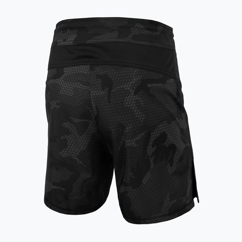 Pitbull West Coast vyriški graplingo šortai Grappling 3 Net Camo Hilltop 2 black 2