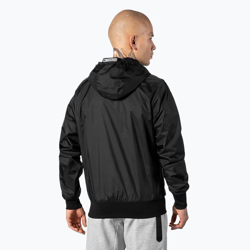 Vyriška striukė Pitbull West Coast Athletic Logo Hooded Nylon black 3