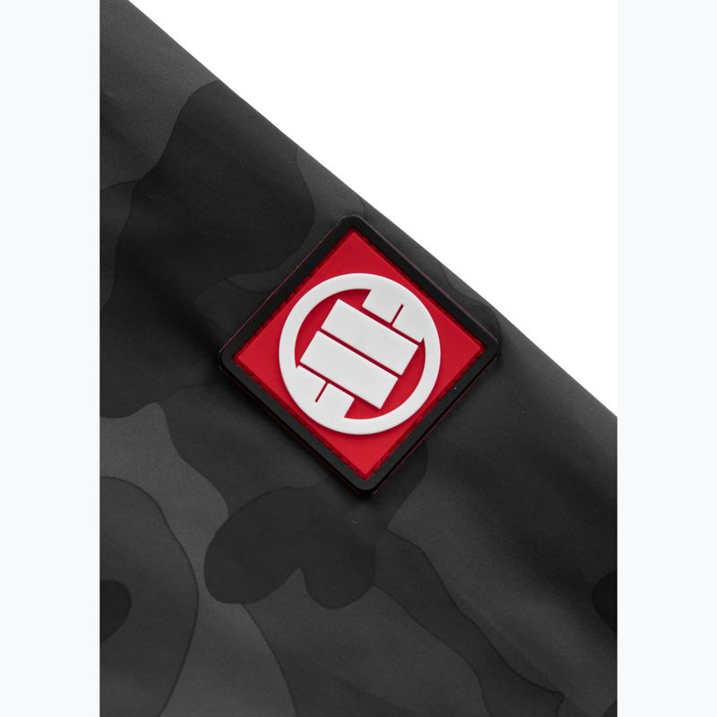 Vyriška striukė Pitbull Athletic Logo Hooded Nylon all black camo 10