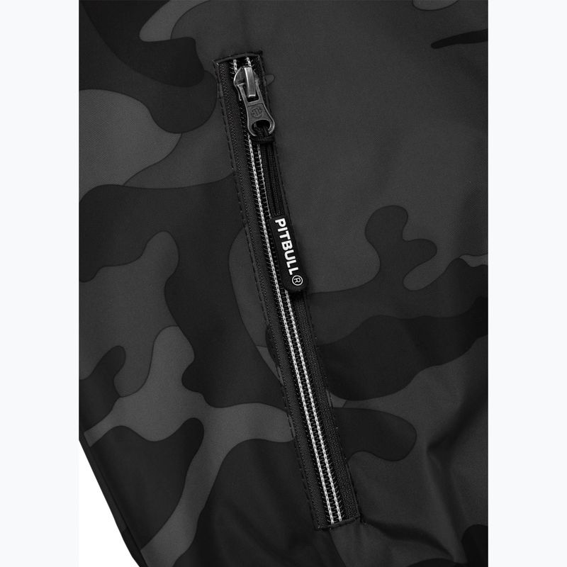 Vyriška striukė Pitbull Athletic Logo Hooded Nylon all black camo 11