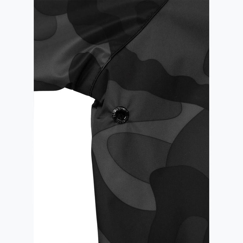Vyriška striukė Pitbull Athletic Logo Hooded Nylon all black camo 12