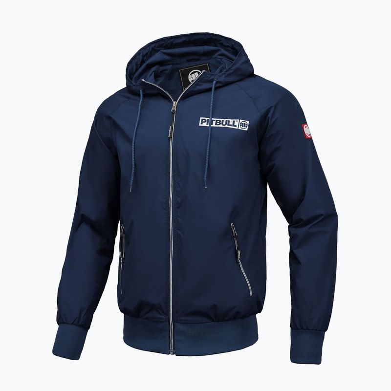 Vyriška striukė Pitbull Athletic Logo Hooded Nylon dark navy 6