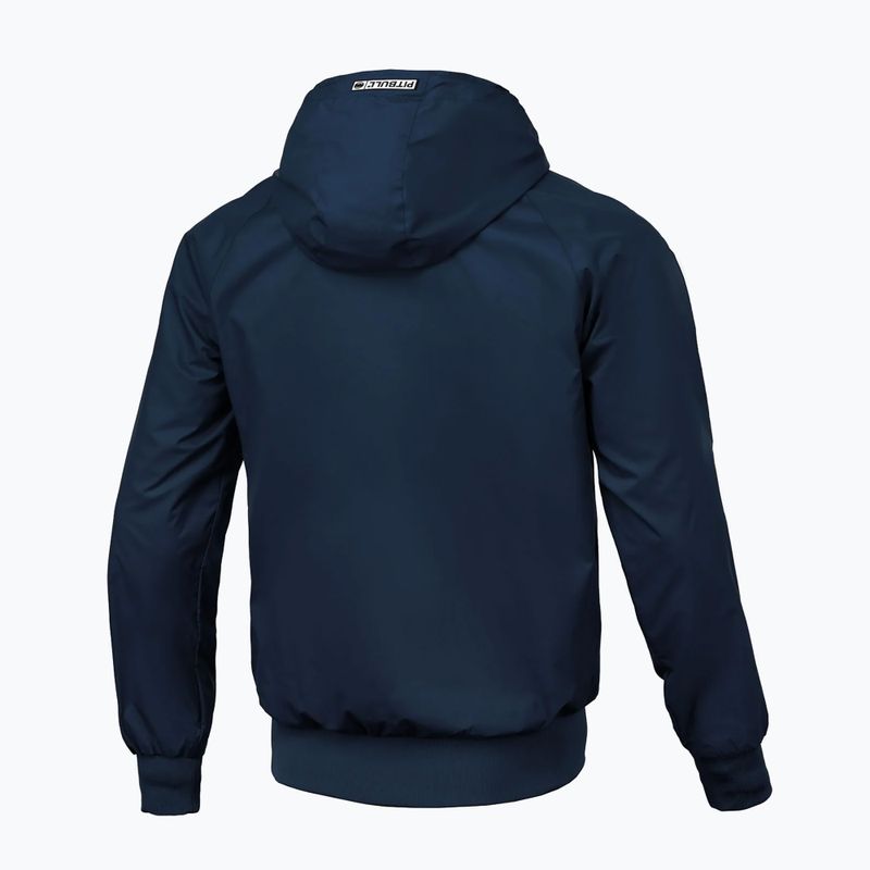 Vyriška striukė Pitbull Athletic Logo Hooded Nylon dark navy 7