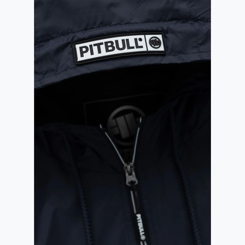 Vyriška striukė Pitbull Athletic Logo Hooded Nylon dark navy 9