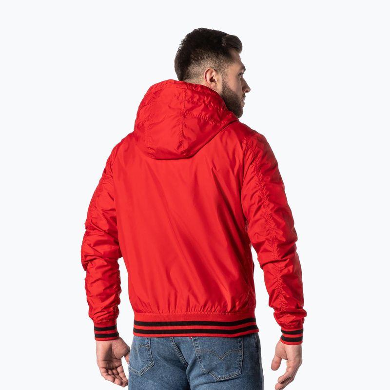 Vyriška striukė Pitbull West Coast Overpark Hooded red 2