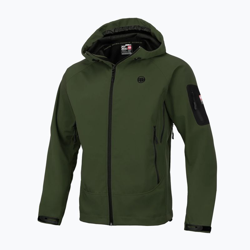 Pitbull West Coast vyriška softshell striukė Rockfish 2 Softshell olive