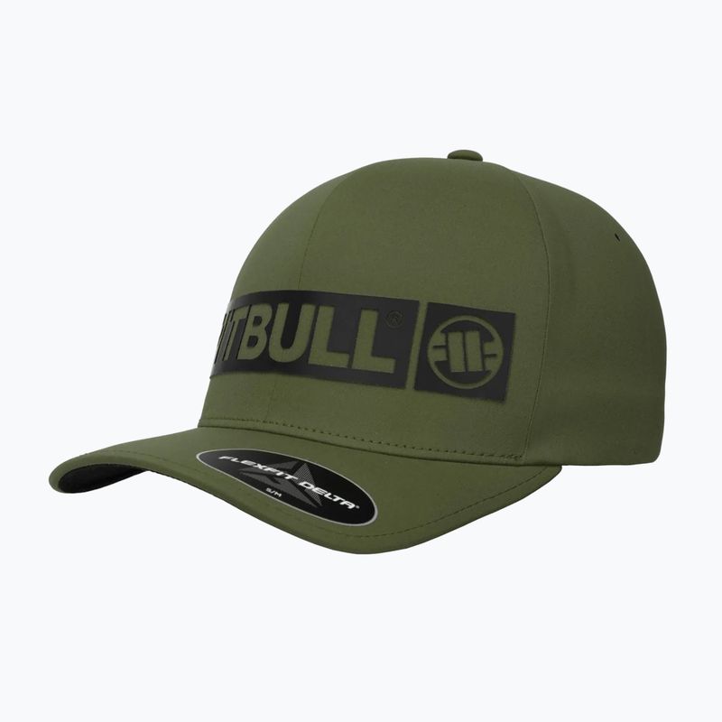 Vyriška kepuraitė su snapeliu Pitbull West Coast Full Cap ,,Hilltop" Stretch Fitted olive 2