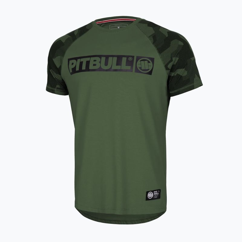 Pitbull West Coast vyriški marškinėliai T-S Hilltop 210 olive