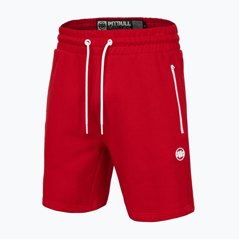 Pitbull West Coast vyriški sportiniai šortai Terry Group Trackshorts red