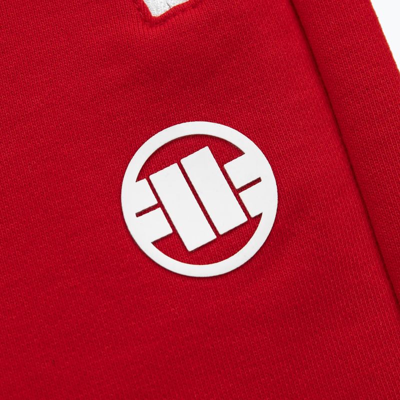 Pitbull West Coast vyriški sportiniai šortai Terry Group Trackshorts red 4