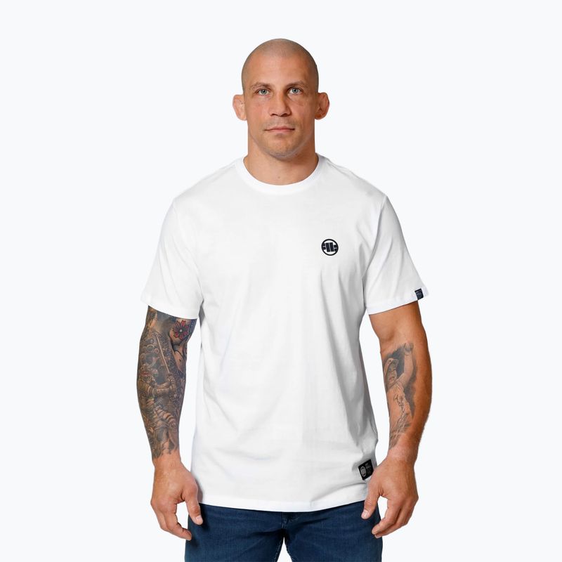 Pitbull West Coast vyriški marškinėliai T-S Small Logo balti
