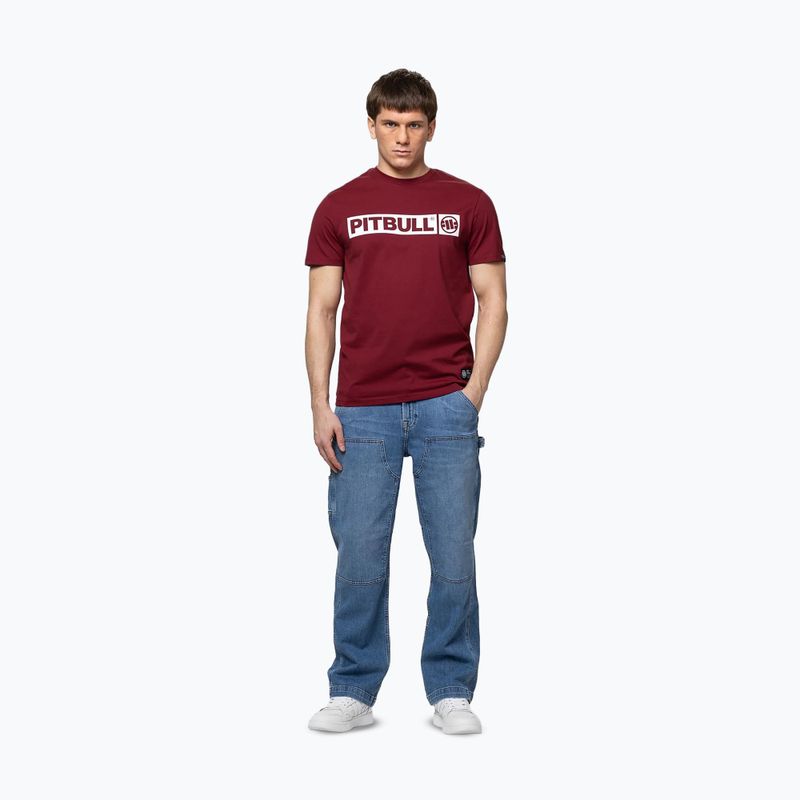 Vyriški marškinėliai Pitbull West Coast Hilltop burgundy 2