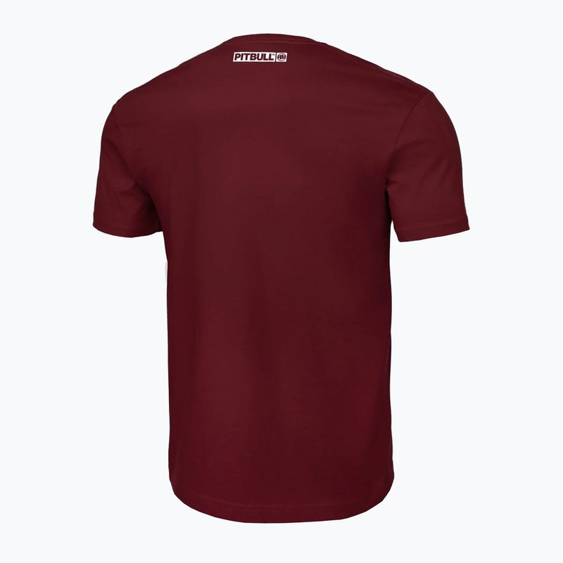 Vyriški marškinėliai Pitbull West Coast Hilltop burgundy 2