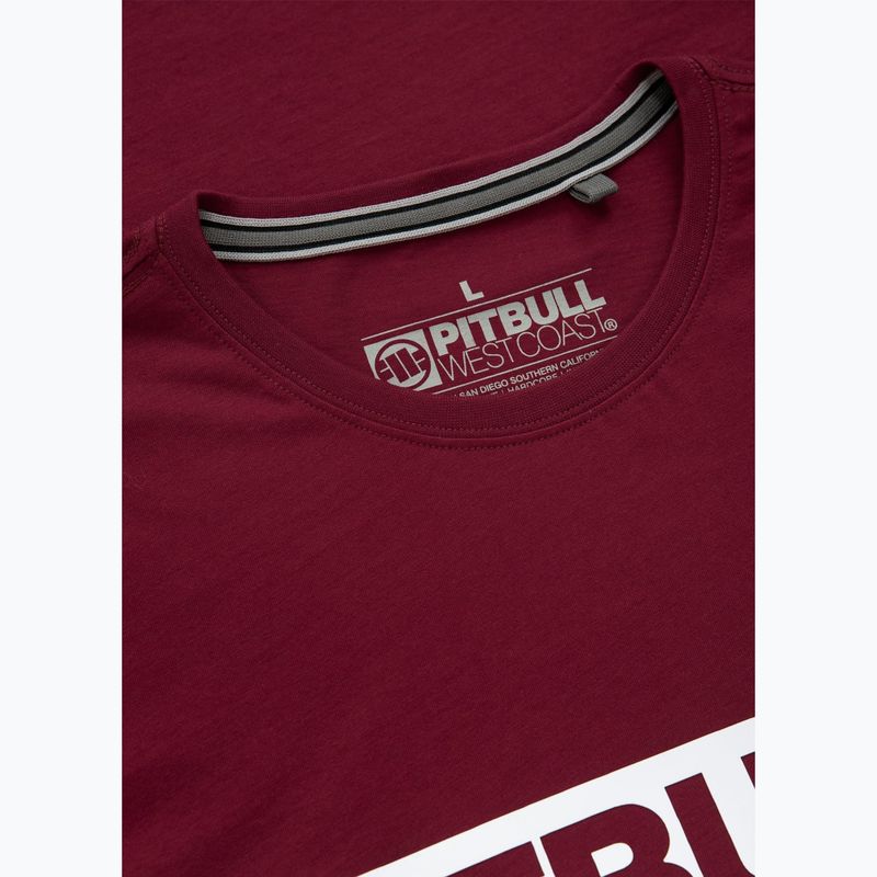 Vyriški marškinėliai Pitbull West Coast Hilltop burgundy 4