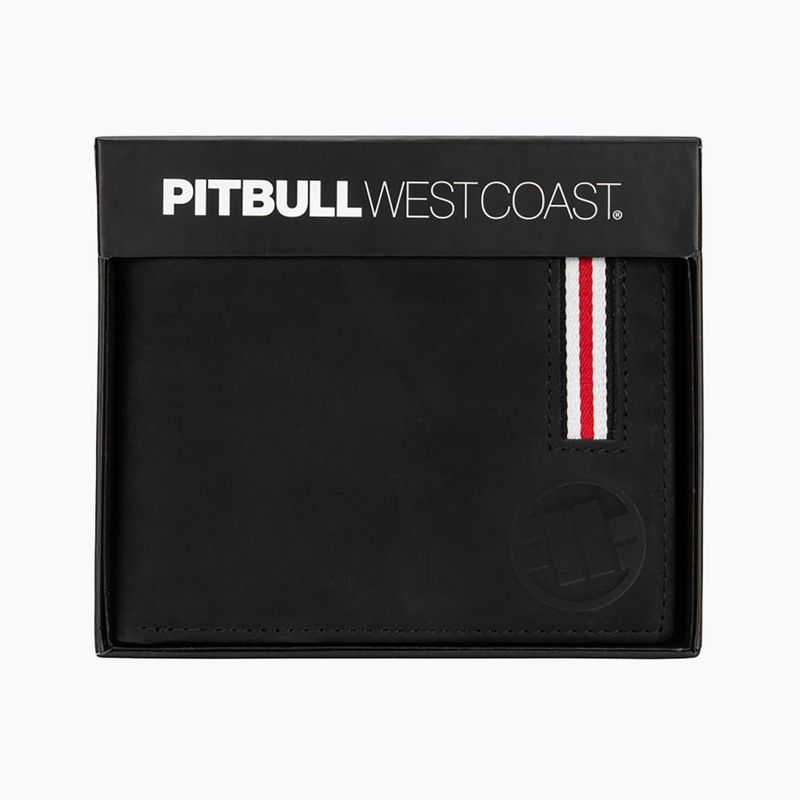 Vyriška piniginė Pitbull Lin Wood 2 Embosed Leather black