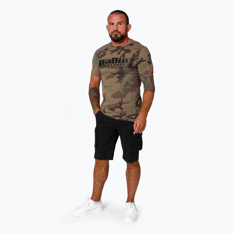 Vyriški marškinėliai Pitbull West Coast Classic Boxing woodland camo 2