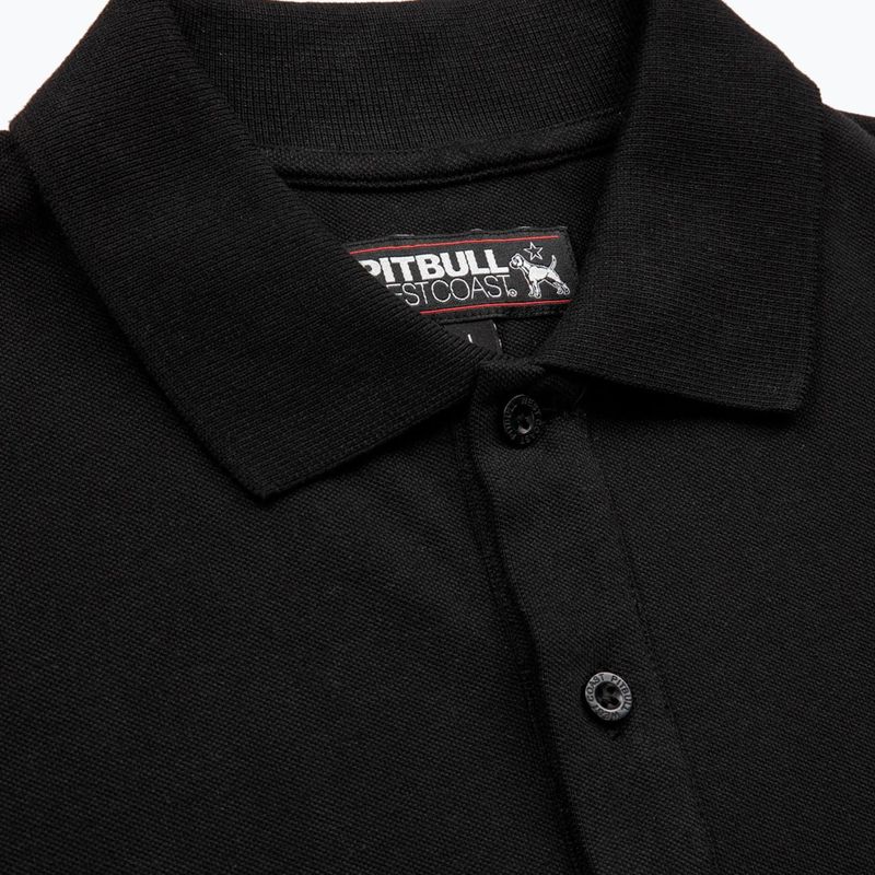 Vyriški Pitbull West Coast Polo marškinėliai Pique Regular black 4