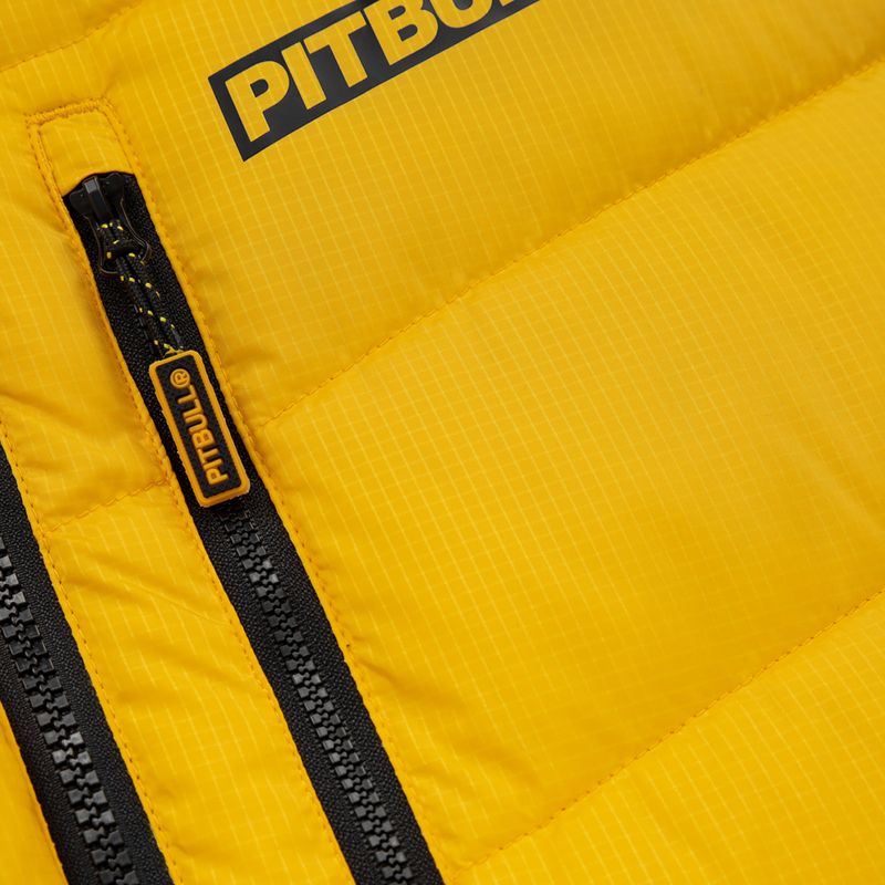 Pitbull West Coast vyriška žieminė striukė Evergold su gobtuvu Padded yellow/black 10