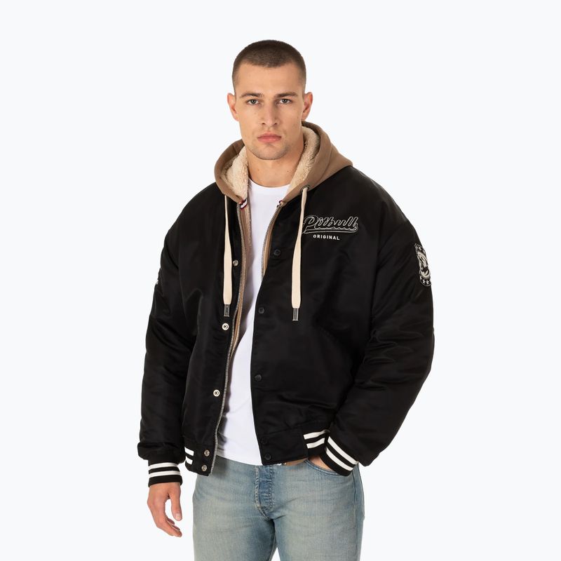 Vyriška žieminė striukė Pitbull Seabridge Varsity black