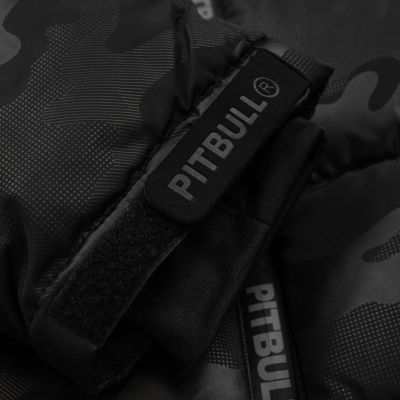 Vyriška žieminė striukė Pitbull Airway 5 su gobtuvu, visa juoda camo 13