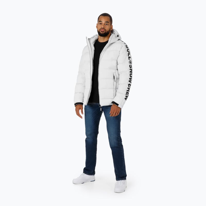 Pitbull West Coast vyriška Airway 4 Padded Hooded pūkinė striukė su gobtuvu off white 2