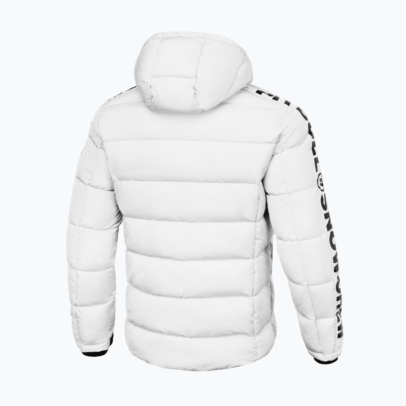 Pitbull West Coast vyriška Airway 4 Padded Hooded pūkinė striukė su gobtuvu off white 5