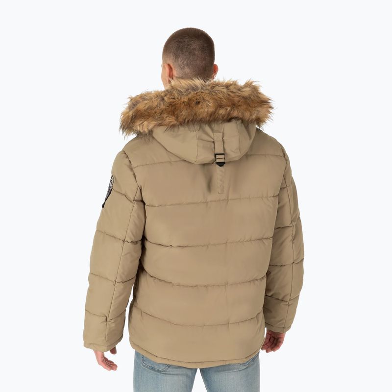 Pitbull West Coast vyriška žieminė striukė Taurus Hooded dark sand 2