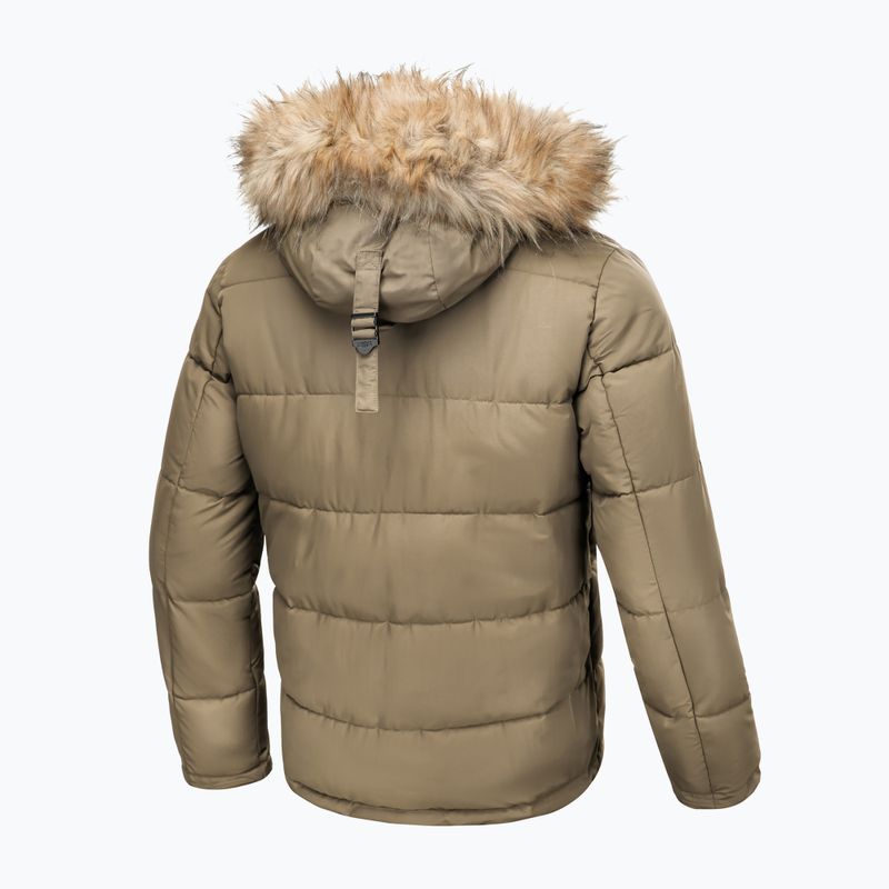 Pitbull West Coast vyriška žieminė striukė Taurus Hooded dark sand 4