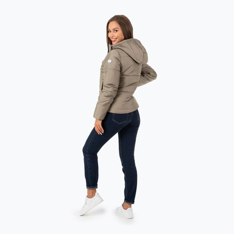 Pitbull West Coast moteriška žieminė striukė Jenell Quilted Hooded dark sand 2